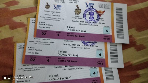 Kolkata IPL Tickets Price & Booking Details 2024